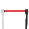 POSTE SEPARADOR CINTA EXTENSIBLE 3 METROS. Ø BASE 32 CM. Ø TUBO 5,1 CM.   ALTURA 91 CM.