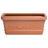 SATURNIA MACETERO RESINA RECTANGULAR, COLOR TERRACOTA, RESISTENTE, IDEAL EXTERIOR, 80X40CM.