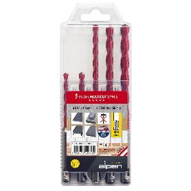 ESTUCHE BROCAS ALPEN MULTIUSOS / UNIVERSAL SDS PLUS  5 PIEZAS