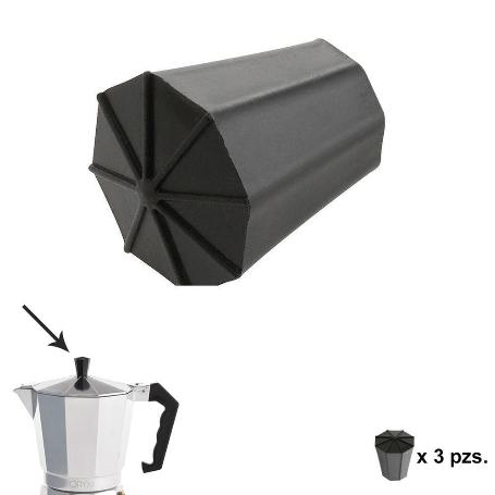 POMO CAFETERA ALUMINIO CLASSIC 2 / 3 / 6 / 9 Y 12 TAZAS (3 PIEZAS)