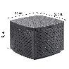 MESA RESINA AUXILIAR SIMIL RATTAN COFRE 53X53X40 CM.