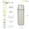 TERMO LIQUIDOS, CAPACIDAD DE 750 ML. LIBRE BPA, ACERO INOXIDABLE, ANTIGOTEO