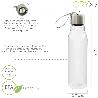 BOTELLA AGUA, CAPACIDAD DE 600 ML. PLASTICO LIBRE BPA, CON ASA, TAPON ACERO INOXIDABLE.