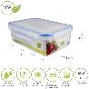 RECIPIENTE HERMETICO PLASTICO RECTANGULAR 500 ML. 15.5X10.5X5.5 (ALT.) CM.