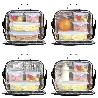 BOLSA TERMICA CON 4 RECIPIENTES HERMETICOS PLASTICO (2X800 ML + 2X400 ML.)
