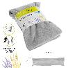 BOLSA SEMILLAS CALOR MICROONDAS DESENFUNDABLE 45 X 15 CM.