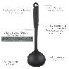 CUCHARON SERVIR COCINA NYLON BASIC 32 X 9.5 CM.