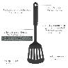 ESPATULA RASERA COCINA NYLON BASIC 32,5 X 9 CM.