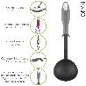CUCHARON SERVIR COCINA NYLON CON MANGO ANTIGOTAS ENGOMADO 32 X 9,8 CM.