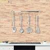 RASERA COCINA ACERO INOXIDABLE 7,5 X 35,5 (ALT.) CM.