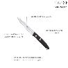 CUCHILLO ASPEN COCINA HOJA ACERO INOXIDABLE 12 CM. NEGRO