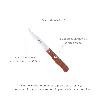 CUCHILLO MONTANA PATATERO HOJA ACERO INOXIDABLE 9 CM. MANGO MADERA (BLISTER 3 PIEZAS)