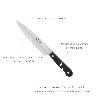 CUCHILLO GRENOBLE COCINA HOJA ACERO INOXIDABLE 13 CM. NEGRO