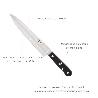 CUCHILLO GRENOBLE COCINERO / CHEF HOJA ACERO INOXIDABLE 20 CM. NEGRO