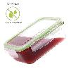 RECIPIENTE HERMETICO CRISTAL RECTANGULAR 1850 ML. 23 X 16.5 X 8.5 (ALT) CM.