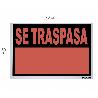 CARTEL SE TRASPASA 70 X 50(ALT.)  CM.