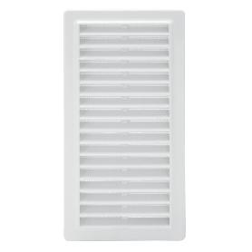 REJILLA PLASTICO EMPOTRAR CON MALLA POSTERIOR 25X12 CM.