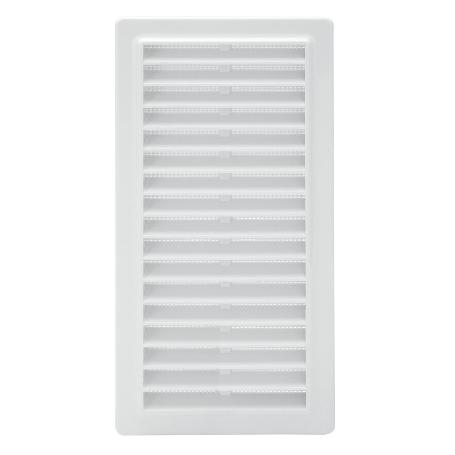 REJILLA PLASTICO EMPOTRAR CON MALLA POSTERIOR 25X12 CM.