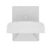 COLGADOR PERCHA ADHESIVO ACERO INOXIDABLE COLOR BLANCO