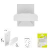 COLGADOR PERCHA ADHESIVO ACERO INOXIDABLE COLOR BLANCO