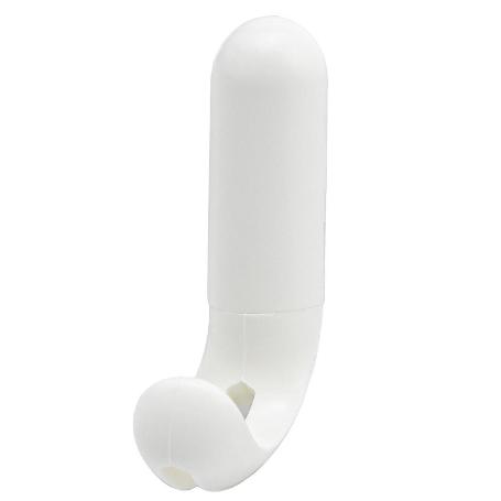 COLGADOR ADHESIVO / ATORNILLABLE BLANCO