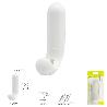 COLGADOR ADHESIVO / ATORNILLABLE BLANCO