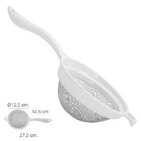COLADOR ACERO INOXIDABLE Ø 12,5 CM. CON MANGO PLASTICO