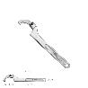 LLAVE DE GANCHO ARTICULADA PARA TUBERIAS Ø 15 A 35 MM.