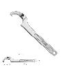 LLAVE DE GANCHO ARTICULADA PARA TUBERIAS Ø 35 A 50 MM.