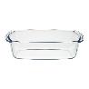 FUENTE CRISTAL PARA HORNO, 1.5 LITROS, MOLDE ESPECIAL REPOSTERIA, 27X14X7 CM.