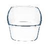 FUENTE CRISTAL PARA HORNO, 1.5 LITROS, MOLDE ESPECIAL REPOSTERIA, 27X14X7 CM.
