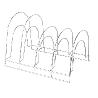 SOPORTE VERTICAL 5 NIVELES PARA SARTENES, TAPADERAS, ACERO CROMADO