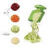 CORTADOR DE VERDURAS DOBLE CUCHILLA INOXIDABLE, FORMA EN ESPIRAL