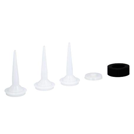 SET ACCESORIOS PARA PISTOLA ALUMINIO / ACERO APLICAR MORTERO 660 CC. 02210502