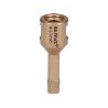 CORONA DIAMANTE PARA AMOLADORA Ø 10 MM. CONEXIÓN ROSCA M14. CORTE SECO