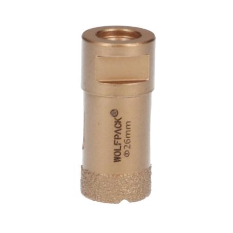 CORONA DIAMANTE PARA AMOLADORA Ø 26 MM. CONEXIÓN ROSCA M14. CORTE SECO