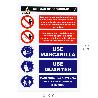 CARTEL COMBINADO AVISO NORMAS SEGURIDAD 21X 30 (ALT.) CM.