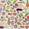 MANTEL HULE RECTANGULAR FRUTAS FANTASIA IMPERMEABLE ANTIMANCHAS PVC 140X250 CM.  RECORTABLE USO INTERIOR Y EXTERIOR