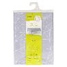 MANTEL HULE RECTANGULAR GEOMÉTRICO GRIS IMPERMEABLE ANTIMANCHAS PVC 140X250 CM.  RECORTABLE USO INTERIOR Y EXTERIOR