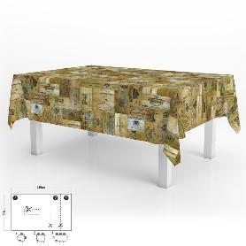 MANTEL HULE RECTANGULAR TABLONES VINO IMPERMEABLE ANTIMANCHAS PVC 140X250 CM.  RECORTABLE USO INTERIOR Y EXTERIOR