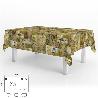 MANTEL HULE RECTANGULAR TABLONES VINO IMPERMEABLE ANTIMANCHAS PVC 140X250 CM.  RECORTABLE USO INTERIOR Y EXTERIOR