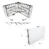 MESA PLEGABLE RECTANGULAR HDPE MULTIFUNCIONAL, PORTATIL, RESISTENTE,MULTIUSOS 180X74X74 CM. COLOR BLANCO