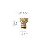 ADAPTADOR MANGUERA LATON  3/4 HEMBRA
