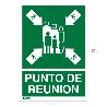 CARTEL INFORMATIVO PUNTO DE REUNION 21 X 30 (ALT) CM.