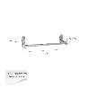 TOALLERO BARRA 40 CM. COLOR INOX CON EFECTO ESPEJO, AUTOADHESIVO RESISTENTE, PORTA TOALLAS, TOALLERO ADHESIVO PARED