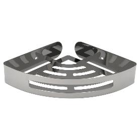 CESTILLO RINCON BAÑO AUTOADHESIVO, COLOR INOX CON EFECTO ESPEJO, AUTOADHESIVO RESISTENTE O CON TORNILLOS
