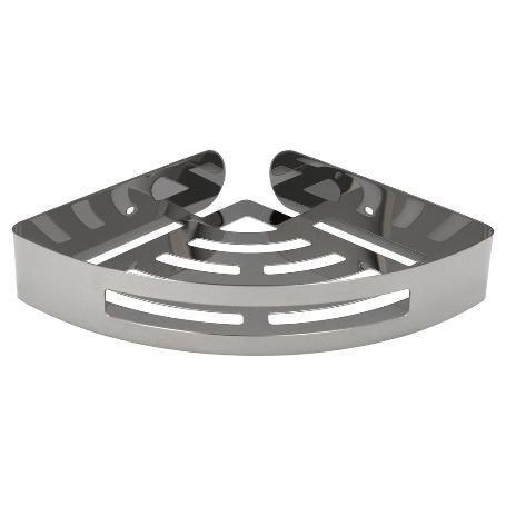 CESTILLO RINCON BAÑO AUTOADHESIVO, COLOR INOX CON EFECTO ESPEJO, AUTOADHESIVO RESISTENTE O CON TORNILLOS