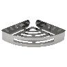 CESTILLO RINCON BAÑO AUTOADHESIVO, COLOR INOX CON EFECTO ESPEJO, AUTOADHESIVO RESISTENTE O CON TORNILLOS