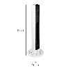 CALEFACTOR TERMOVENTILADOR CERAMICO OSCILANTE TORRE 1000 / 2000 W. ALTURA 88 CM.