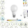 BOMBILLA LED ESTANDAR ROSCA E27. 16 WATT. EQUIVALE A 130 WATT. 1901 LUMENES. LUZ FRÍA 6500º K.)